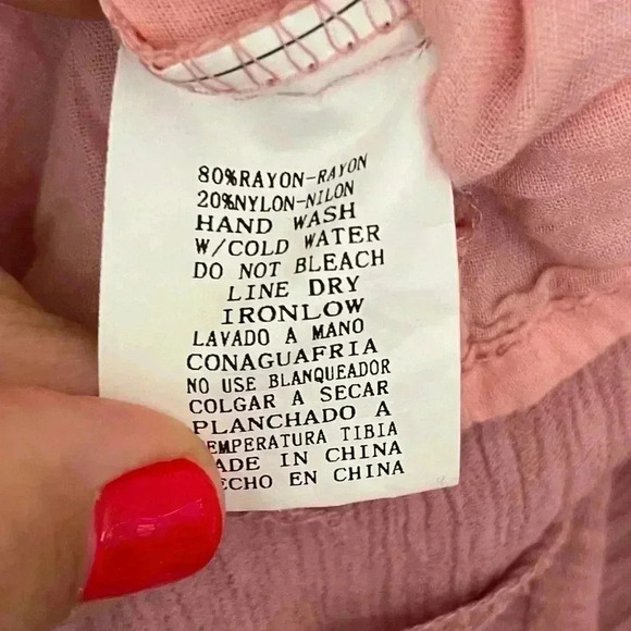 Aura The Label Blush Pink Tiered Mini Short Sleeve Dress - Picture 7 of 7